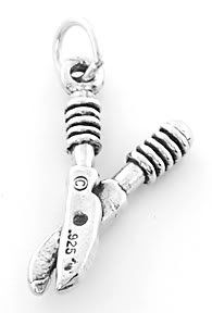 STERLING SILVER CUTTERS CHARM/PENDANT