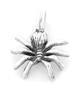 STERLING SILVER SPIDER CHARM/PENDANT