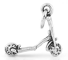STERLING SILVER SCOOTER CHARM/PENDANT