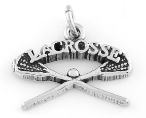 STERLING SILVER 12 PIECES LACROSSE STICKS CHARM/PENDANT