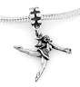STERLING SILVER DANGLE LEAPING BALLERINA EUROPEAN STYLE BEAD
