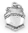 STERLING SILVER 3D ARMOR OF GOD-BREASTPLATE CHARM