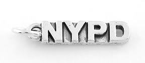 STERLING SILVER NYPD CHARM/PENDANT