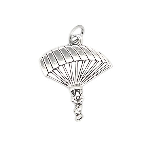 STERLING SILVER PARACHUTE PARA SAILER CHARM/PENDANT