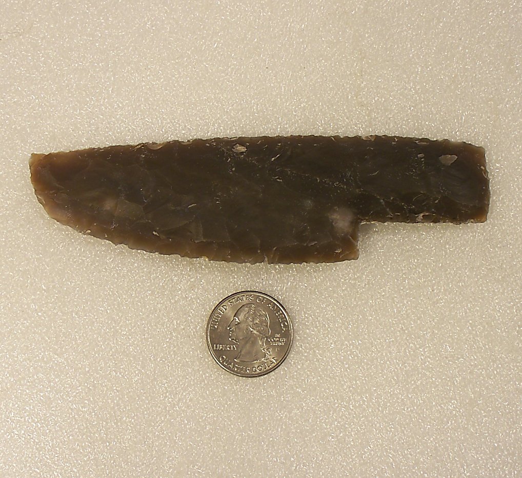Stone Knife Hand Axe 5" Professionally Hand Knapped SK89211