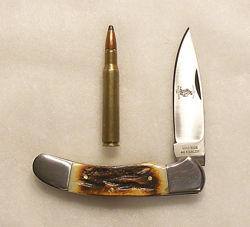 Handmade Stainless @ Bone Folding Pocket Purse Knife