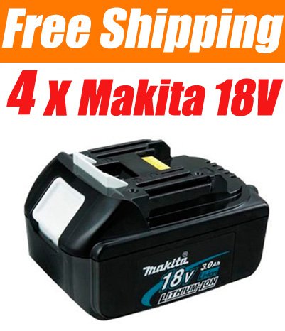 4 Pieces ★ Makita BL1830 18V 3.0 Ah 18Volt Li-Ion Battery Pack - USD 165.00 Free Shipping!