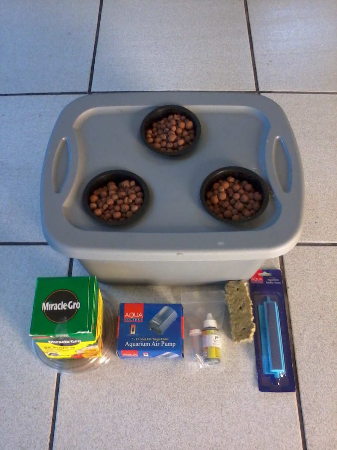 3 Site**5Gal.**DWC**Hydroponic Grow System