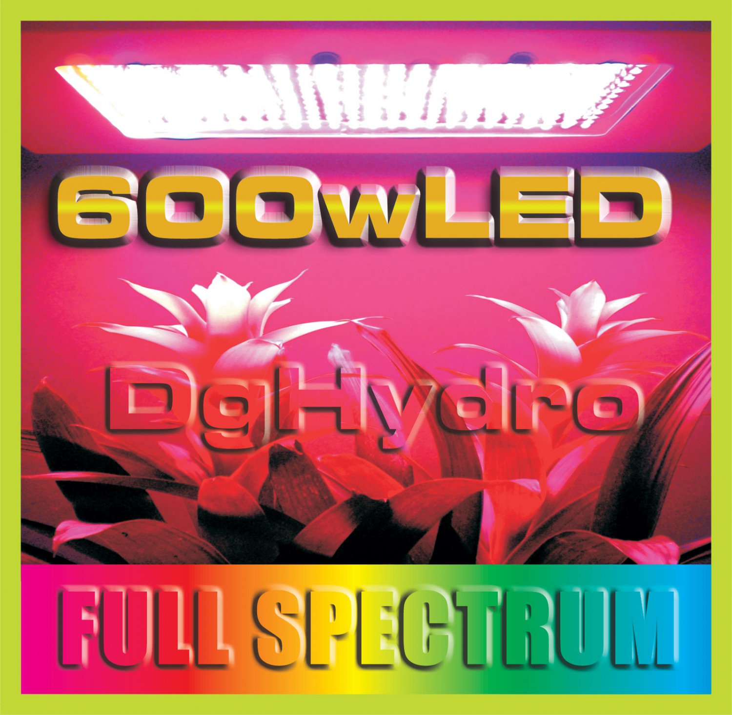 600 watt CanaPro Hydroponic LED Grow Light & DWC 6 site Grow System