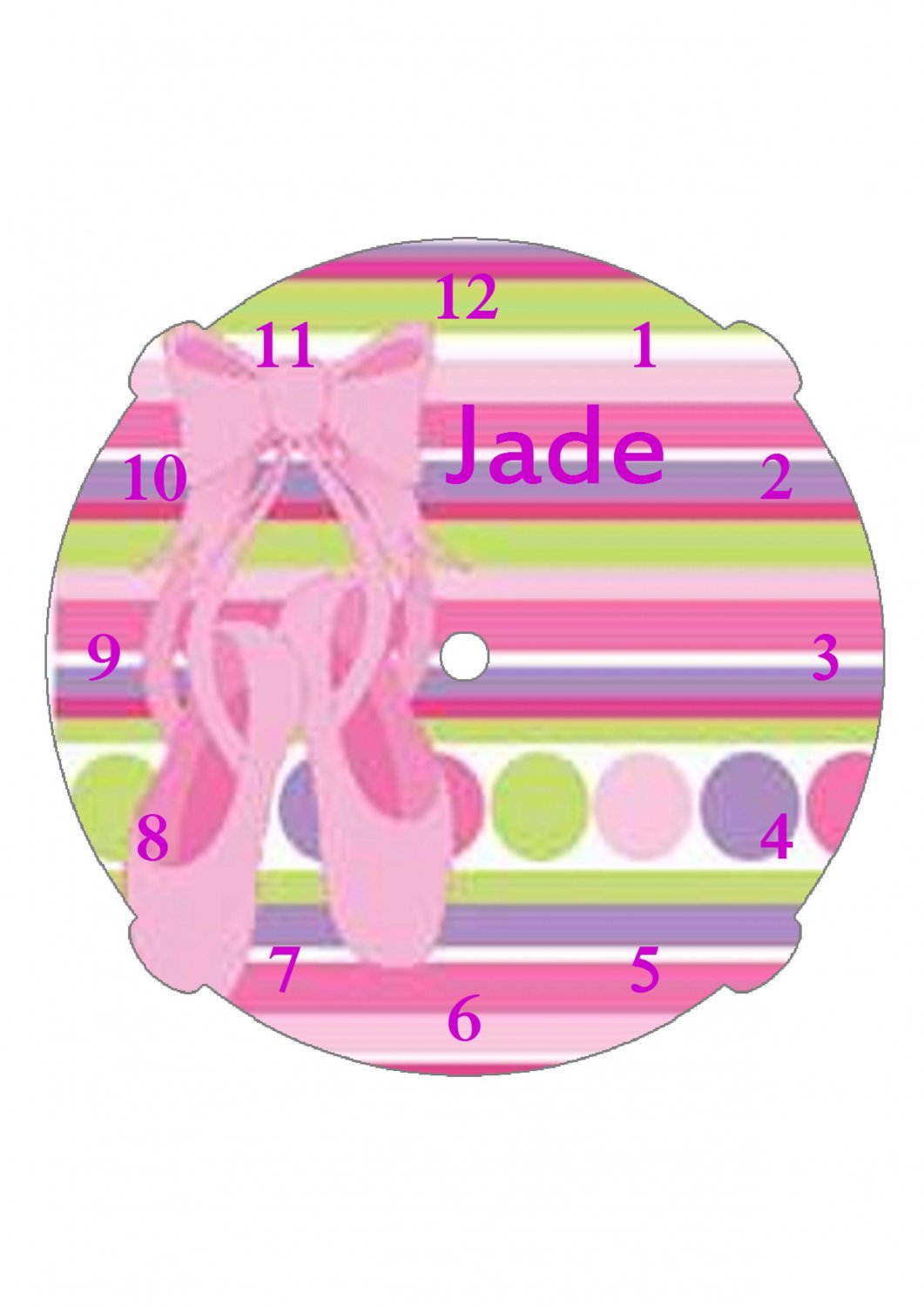 The purple and pink passion Clock