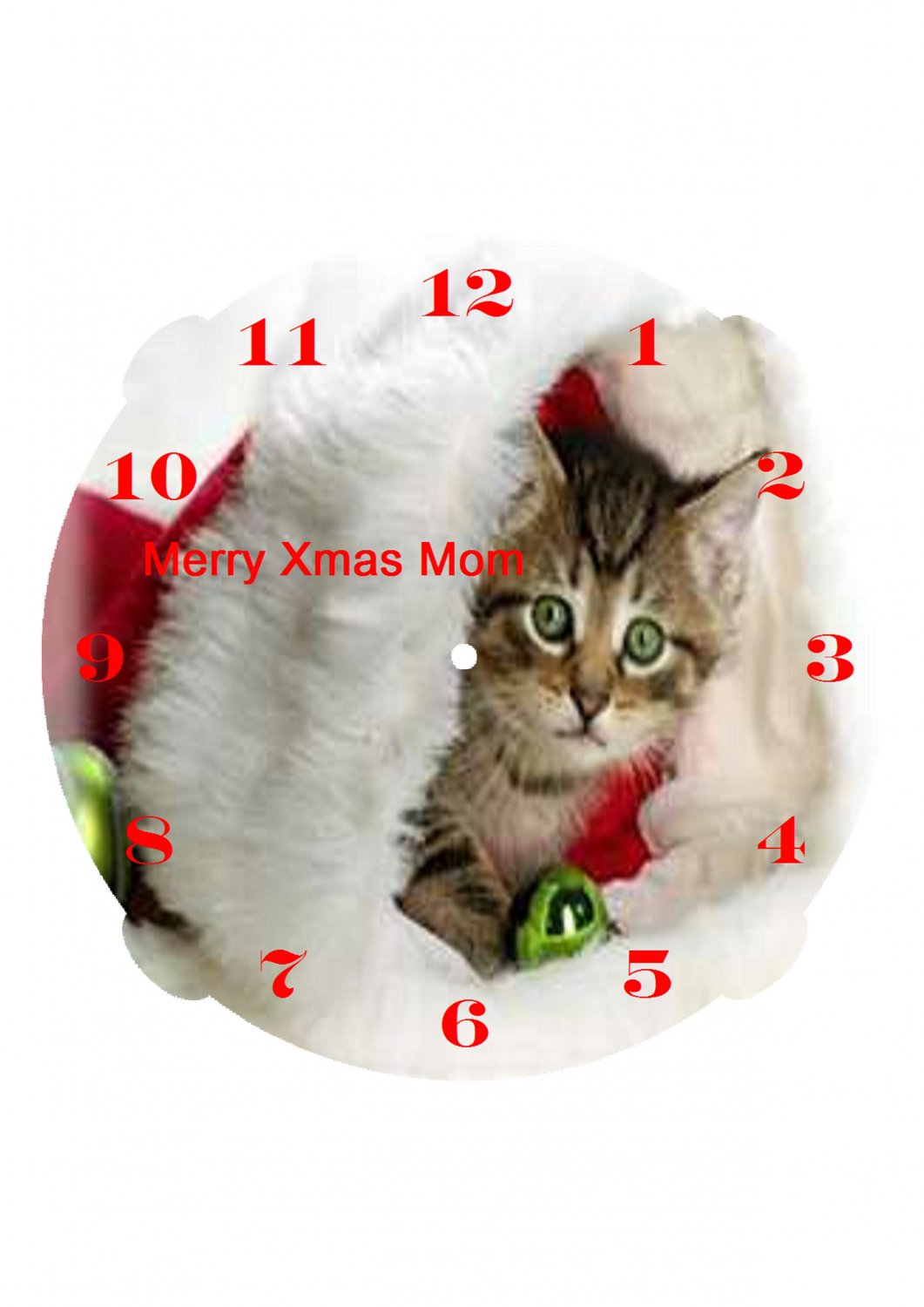 The Have a very Merry Christmas clock
