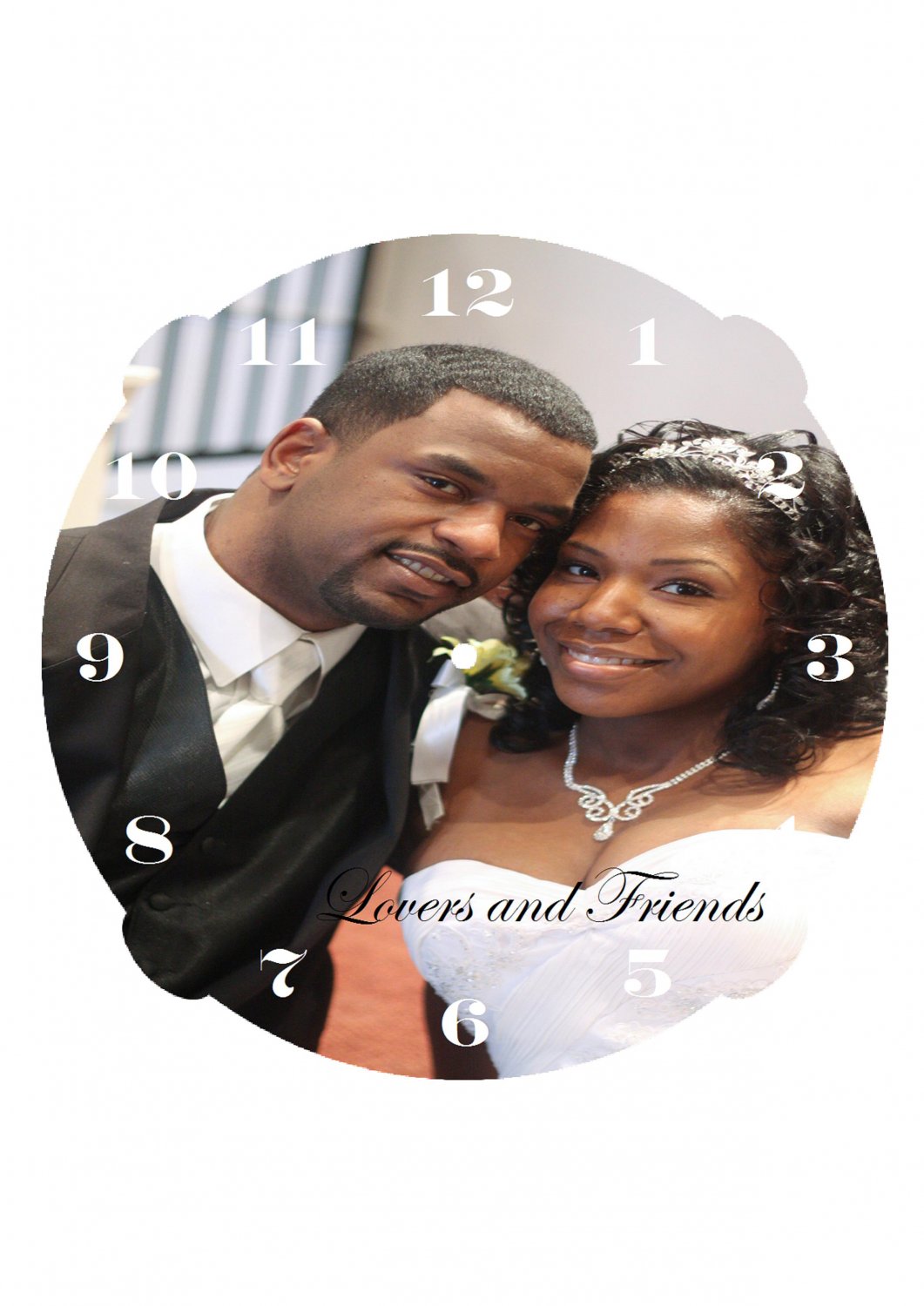 The photo wedding clock