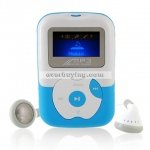 1.1" OLED Screen 4G TF Card-insert MP3 Audio Player with Speaker (Blue)