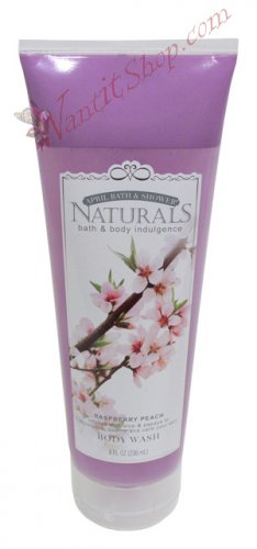Bath & Body Indulgence BODY WASH Raspberry Peach 8fl oz (236 mL)