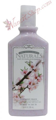 Bath & Body Indulgence BODY SCRUB Raspberry Peach 10fl oz (295 mL)