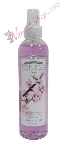 Bath & Body Indulgence BODY SPLASH Raspberry Peach 8fl oz (236 mL)