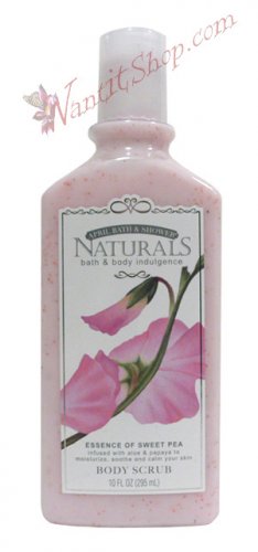 Bath & Body Indulgence BODY SCRUB Essence of Sweet Pea 10fl oz (295 mL)