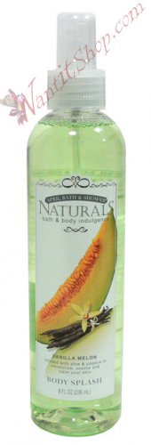 Bath & Body Indulgence BODY SPLASH Vanilla Melon 8fl oz (236 mL)