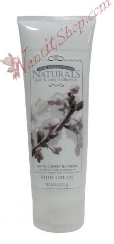 Bath & Body Indulgence BODY CREAM White Cherry Blossom 8fl oz (226 g)