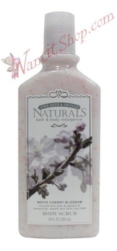 Bath & Body Indulgence BODY SCRUB White Cherry Blossom 10fl oz (295 mL)