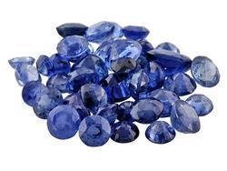 4 BLUE SAPPHIRE ROUND CUT GEMSTONES 1-2mm - FREE SHIPPING