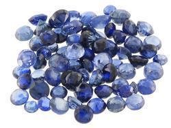 4 BLUE SAPPHIRE ROUND CUT GEMSTONES 1-2mm - FREE SHIPPING