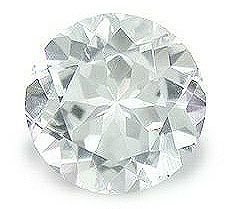 WHITE TOPAZ ROUND CUT GEMSTONE 3mm - FREE SHIPPING