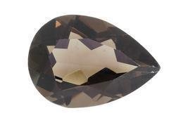 SMOKEY QUARTZ PEAR SHAPE GEMSTONE 16x12mm - FREE SHIPPING