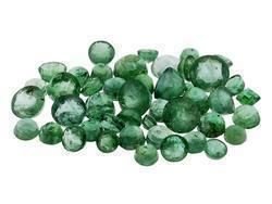 10 EMERALDS ROUND CUT GEMSTONES 1-2mm - FREE SHIPPING