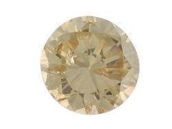 CHAMPAGNE DIAMOND ROUND CUT GEMSTONE 3.7mm .20ctw - FREE SHIPPING
