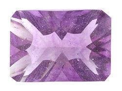 AMETHYST EMERALD CUT GEMSTONE 5x3mm - FREE SHIPPING