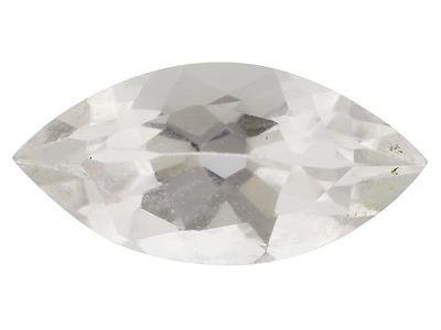 WHITE TOPAZ MARQUISE CUT GEMSTONE 5x3mm - FREE SHIPPING