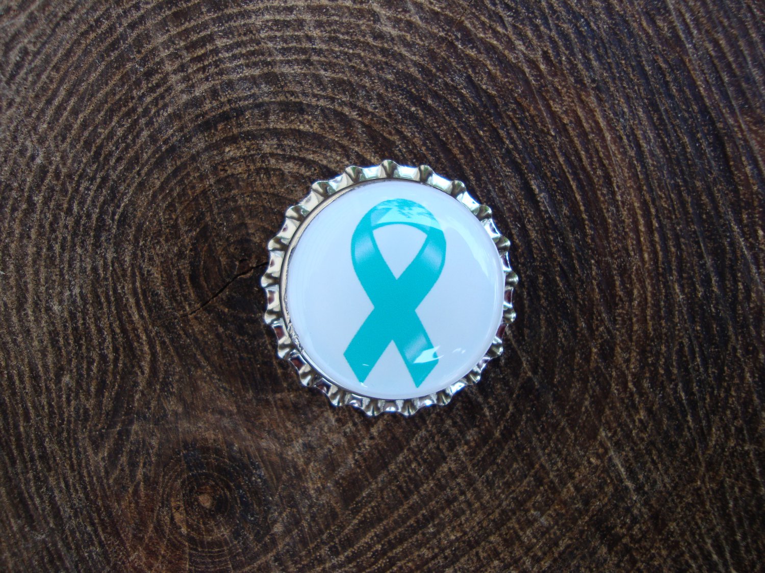 Teal Ribbon Magnet