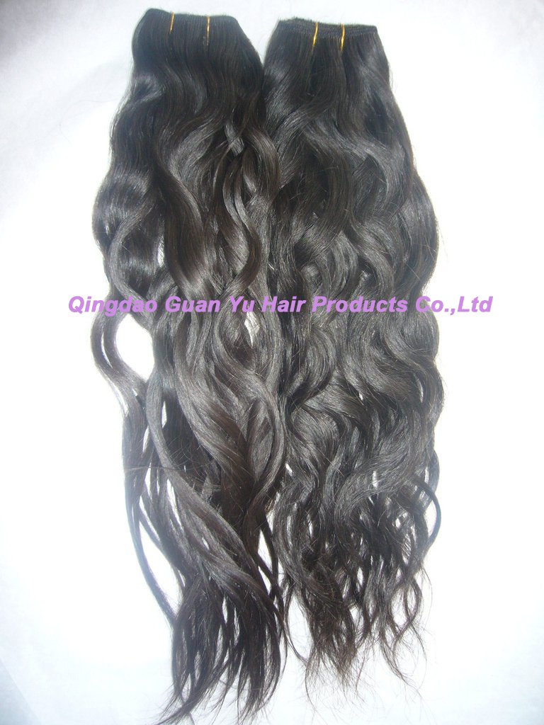 20" 100% Brizilian virgin water wave human hair weft