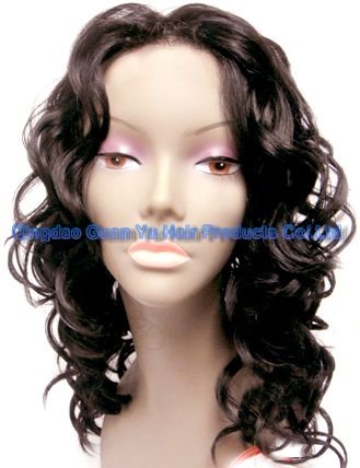 16 inch Indian body wave full lace wig