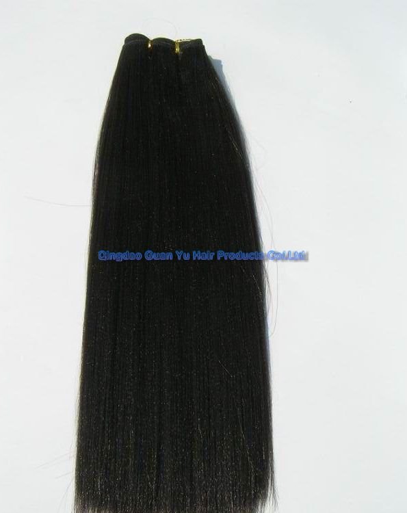 22" 100% Indian remy human hair weft kinky straight