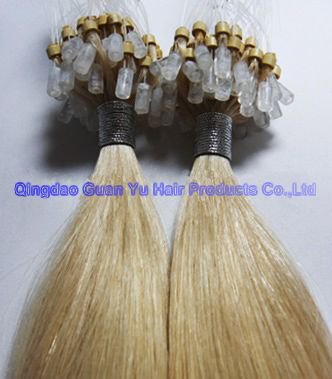 20" micro loop ring human hair extention