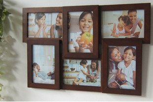 wooden photo frame HOME DECOR 6 pcs 6 inch picture