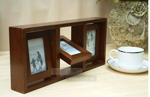 wooden photo frame HOME DECOR 6 pcs 3 inch picture nice gift