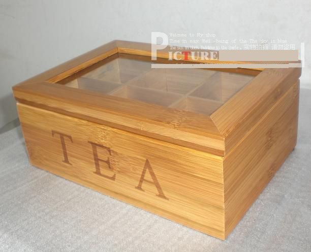 bamboo tea box home deco nice gift