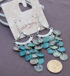 delicacy turquoise shell earing