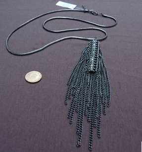 black edging necklace Diamond Sticking jewellery