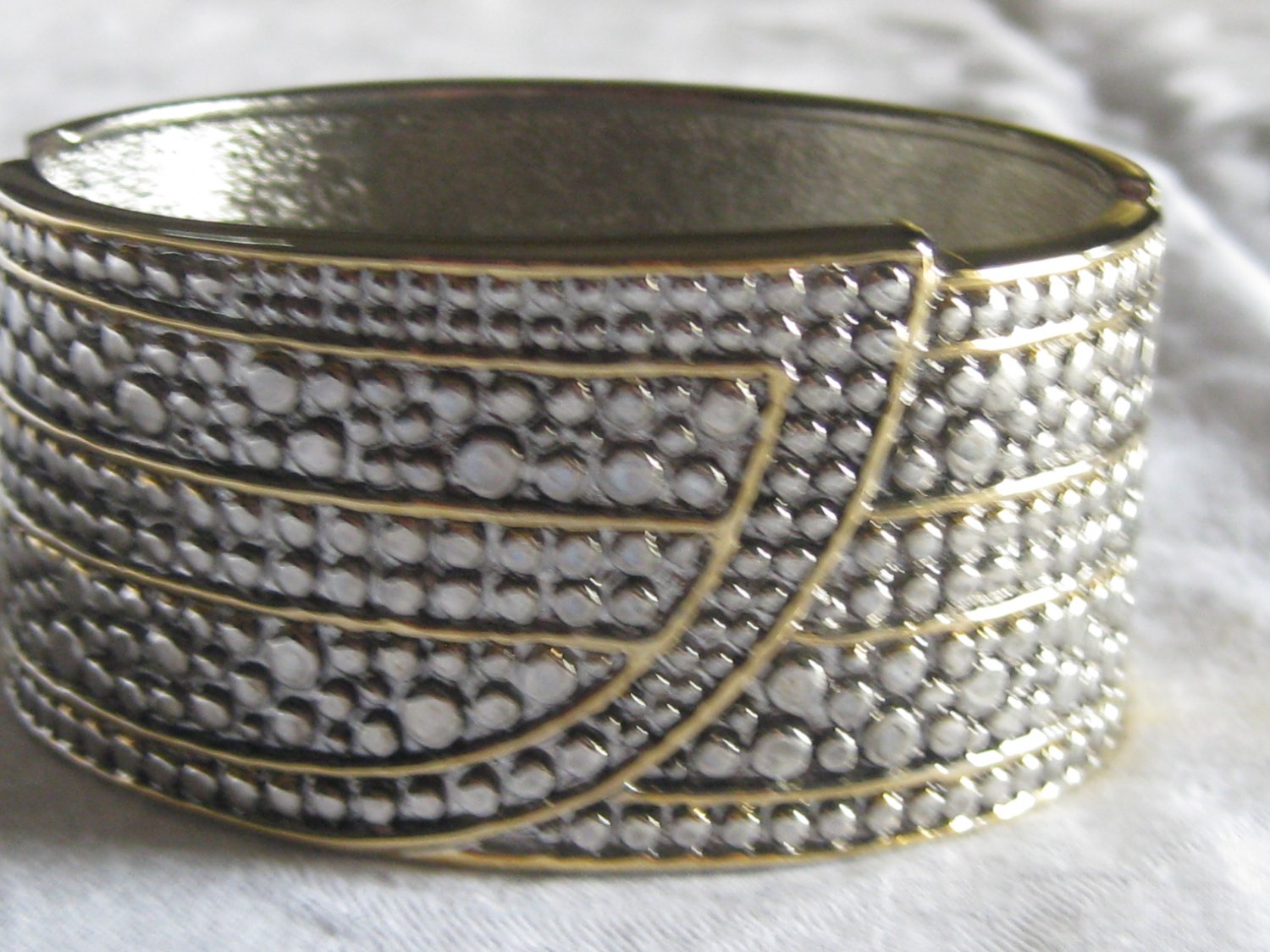 Silver and Gold bangle