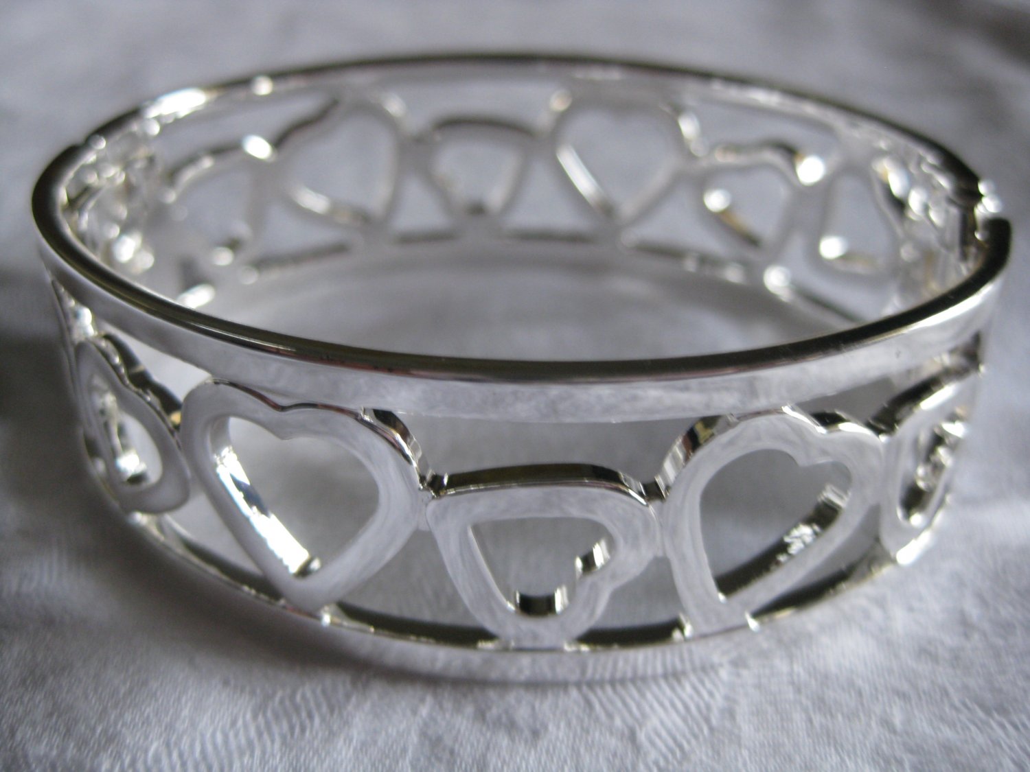 Silver HEART cuff