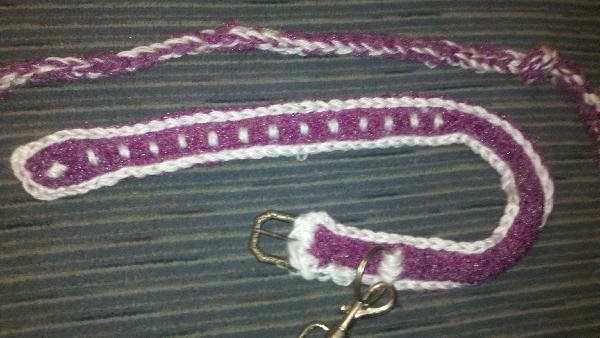 CROCHETED DOG LEASH WITH COLLAR