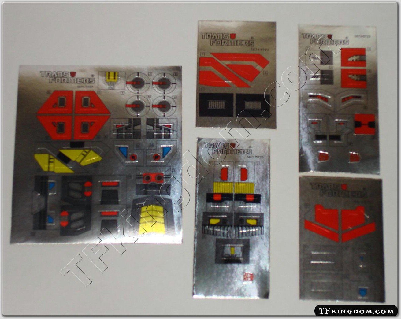 Transformers G1 Computron Set Sticker Decal Sheet