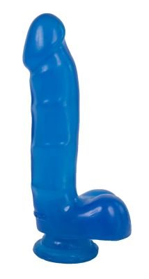 6" Jelly Jewel Cock w/ Suction Cup Sapphire Penis Dildo