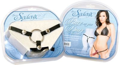 Bare As You Dare Sexy Thong Strap-On Harness ~ NIB