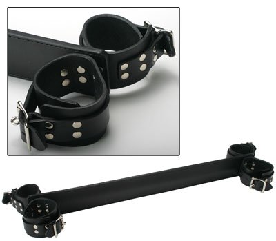 Leather Easy Access Doggie Doggy Style Spreader w/Cuffs
