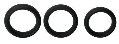 1 and 7/8" Black Thick Tantus Silicone Cock Ring Increase Erection